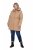 Ulla Popken 852028 Parka Smėlio - Paltai - Didelių dydžių paltai moterims