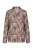 Ulla Popken 852649 Pižama su raštu ir marškinių apykakle Ruda - Pižama/Loungewear - 