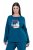 Ulla Popken 852710 Namų megztinis ilgomis rankovėmis Petrolio - Pižama/Loungewear - 