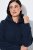 Ulla Popken 853353 Namų suknelė su gobtuvu Tamsiai mėlyna - Pižama/Loungewear - 