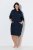 Ulla Popken 853353 Namų suknelė su gobtuvu Tamsiai mėlyna - Pižama/Loungewear - 