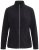 Ulla Popken 853668 Flisinė striukė su stačia apykakle Juoda - Fleece apranga - 