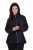 Ulla Popken 853668 Flisinė striukė su stačia apykakle Juoda - Fleece apranga - 