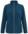 Ulla Popken 853668 Flisinė striukė su stačia apykakle Petrolio - Fleece apranga - 