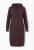 Ulla Popken 853669 Megzta suknelė ilgomis rankovėmis su gobtuvu Mahagonio ruda - Megztos suknelės - 