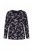 Ulla Popken 856134 Pižama su gėlių raštu Juoda - Pižama/Loungewear - 