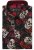 Kam Jeans 6042 Rose Skull Digital Print Shirt Black - Marškiniai - Marškiniai - 2XL-8XL