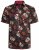 Kam Jeans 6042 Rose Skull Digital Print Shirt Black - Marškiniai - Marškiniai - 2XL-8XL