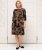 Scandinavian Caramel Flower Petals Dress Lavender and Orange - DRABUŽIAI MOTERIMS 40-66 - 