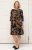 Scandinavian Caramel Flower Petals Dress Lavender and Orange - DRABUŽIAI MOTERIMS 40-66 - 