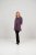 Scandinavian Caramel Flower Petals Tunic Purple - Marškinėliai - 