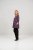 Scandinavian Caramel Flower Petals Tunic Purple - Marškinėliai - 