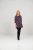 Scandinavian Caramel Flower Petals Tunic Purple - Marškinėliai - 