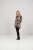 Scandinavian Caramel Flower Petals Tunic Brown - Spausdinti marškinėliai moterims - 