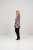 Scandinavian Caramel Flower Petals Tunic Brown - Spausdinti marškinėliai moterims - 