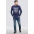 D555 Austin Long Sleeve T-shirt Navy - Marškinėliai - Marškinėliai - 2XL-14XL