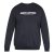 North Latitude Crewneck Sweatshirt Juoda - TALL džemperiai - TALL džemperiai aukštiems vyrams