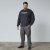 North Latitude Crewneck Sweatshirt Juoda - TALL džemperiai - TALL džemperiai aukštiems vyrams