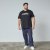 North Latitude Mountain T-Shirt V-Neck Juoda - TALL marškinėliai - Marškinėliai Aukštiems Vyrams