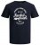 Jack & Jones JJERAFA TEE Navy - Marškinėliai - Marškinėliai - 2XL-14XL