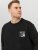 Jack & Jones JCOFILO Crew Neck Sweater with Back Print Black - Megztiniai ir džemperiai - Megztiniai ir Džemperiai - 2XL-14XL