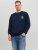 Jack & Jones JCOFILO Crew Neck Sweater with Back Print Navy Blazer - Megztiniai ir džemperiai - Megztiniai ir Džemperiai - 2XL-14XL