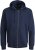 Jack & Jones BRADLEY Zip Hoodie Navy Blazer - Megztiniai ir džemperiai - Megztiniai ir Džemperiai - 2XL-14XL