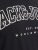 Jack & Jones CALEB VARSITY O-Neck T-Shirt Black - Marškinėliai - Marškinėliai - 2XL-14XL