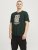 Jack & Jones XMAS Christmas Skull T-Shirt Dark Slate Grey - Marškinėliai - Marškinėliai - 2XL-14XL