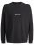 Jack & Jones Norrebro Crew Neck Long Sleeve T-Shirt Black - Marškinėliai - Marškinėliai - 2XL-14XL