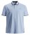 Jack & Jones PAULOS Short Sleeve Polo Light Blue/PS - Polo marškinėliai - Polo marškinėliai - 2XL-8XL