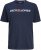 Jack & Jones Corp Logo Crew Neck T-Shirt Navy Blazer - Marškinėliai - Marškinėliai - 2XL-14XL