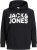 Jack & Jones CORP LOGO Large Print Hoodie Black - Megztiniai ir džemperiai - Megztiniai ir Džemperiai - 2XL-14XL