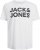 Jack & Jones CORP Logo T-Shirt White w Large Black Print - Marškinėliai - Marškinėliai - 2XL-14XL