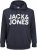 Jack & Jones CORP LOGO Large Print Hoodie Navy Blazer - Megztiniai ir džemperiai - Megztiniai ir Džemperiai - 2XL-14XL