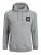 Jack & Jones JJLOCK SWEAT HOOD Grey - Megztiniai ir džemperiai - Megztiniai ir Džemperiai - 2XL-14XL