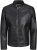 Jack & Jones Rocky Urban Rider Leather Jacket Black - Didelės vyriškos striukės - Didelės vyriškos striukės