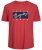 Jack & Jones JORJOSHUA T-shirt Red - Marškinėliai - Marškinėliai - 2XL-14XL
