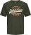 Jack & Jones JJELOGO O-Neck T-Shirt Kombu Green - Marškinėliai - Marškinėliai - 2XL-14XL