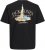 Jack & Jones Boston Photo Crew Neck T-Shirt Black - Marškinėliai - Marškinėliai - 2XL-14XL
