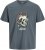 Jack & Jones Anatomy Skull Crew Neck T-Shirt Grey - Marškinėliai - Marškinėliai - 2XL-14XL