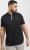 Jack & Jones Fusion Pique Zipper Polo Black - Polo marškinėliai - Polo marškinėliai - 2XL-8XL