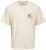 Jack & Jones Bellagio Collage Crew Neck T-Shirt Antique White - Marškinėliai - Marškinėliai - 2XL-14XL