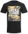 Jack & Jones JJPETE SHAPE Camo Print T-Shirt Black - Marškinėliai - Marškinėliai - 2XL-14XL