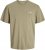Jack & Jones Ayce Crew Neck T-Shirt Beige - Marškinėliai - Marškinėliai - 2XL-14XL