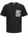  Jack & Jones Tavira Aop Pocket Crew Neck T-Shirt Black - Marškinėliai - Marškinėliai - 2XL-14XL