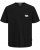  Jack & Jones Tavira Type Crew Neck T-Shirt Black - Marškinėliai - Marškinėliai - 2XL-14XL