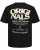  Jack & Jones Tavira Type Crew Neck T-Shirt Black - Marškinėliai - Marškinėliai - 2XL-14XL