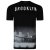 Kam Jeans 5229 Brooklyn T-shirt Black - Marškinėliai - Marškinėliai - 2XL-14XL