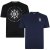 Kam Jeans 5348 T-shirt Vintage/Denim Twin Pack - Marškinėliai - Marškinėliai - 2XL-14XL
